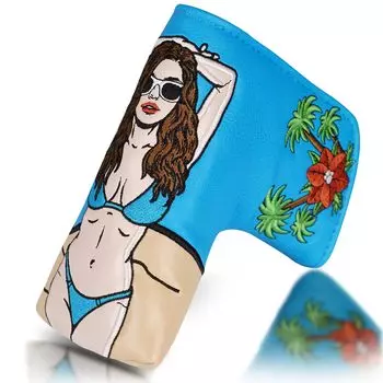 Комплект из 3 предметов: чехол для головки клюшки Big Teeth, деревянный чехол для головки клюшки для гольфа, чехол для драйвера, чехол для фервея, чехол для утилитарного клюшки, чехол для паттера, магнитная головка штифтового типа