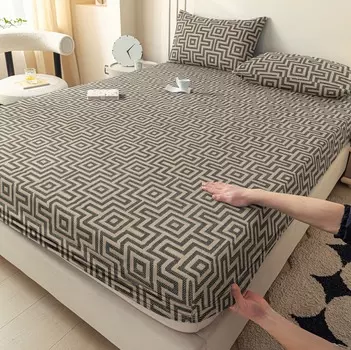 Комплект из 3 предметов: односпальная кровать, изголовье + две наволочки (Нет ядра) Подходит для всех сезонов, пыленепроницаемое покрывало 99x190cm