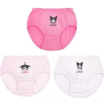 Комплект из 3 предметов трусиков Sanrio Kuromi Lana от Premier Farm Girls, популярный персонаж в Корее