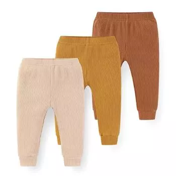 Комплект из 3 предметов унисекс из сплошного хлопка для новорожденных девочек, комплект из хлопка для мальчиков 0-24 мес. для новорожденных 3M