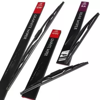 [Комплект из 3 шт. для передних и задних дверей] Щетка стеклоочистителя 650 мм, 300 мм, задняя 300 мм, 3 шт., графитовый цвет, Lafesta, Lafesta JOY, E12, HE12, NE12, SNE12, B30, NB30, Nissan FESCO