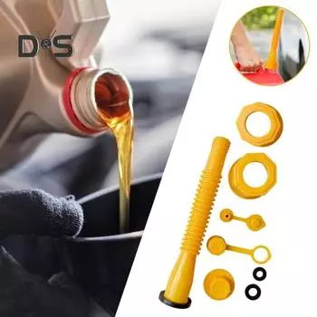 Комплект из 3 шт., сменный носик для газового баллона, гибкий шланг с резьбой, защита от перелива, вентиляционные крышки для масляного бака 1 Set