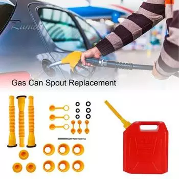 Комплект из 3 шт., сменный носик для газового баллона, гибкий шланг с резьбой, защита от перелива, вентиляционные крышки для масляного бака 1 Set