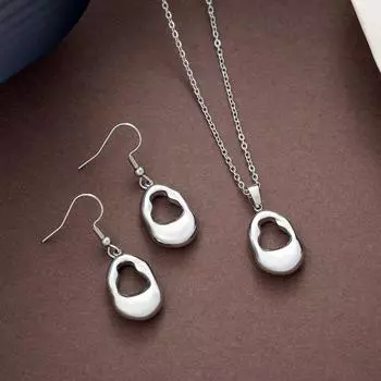 Комплект из 3D-сережек из нержавеющей стали в форме тыквы, унисекс-уличные украшения, дизайн в виде капли воды