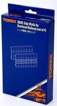Комплект из 4 боковых стенок рельсов колеи N TOMYTEC TOMIX 3026 для моделей железных дорог