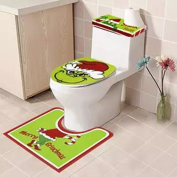Комплект из 4 ковриков для туалета Green Elf Christmas Bathroom Mat Set Universal