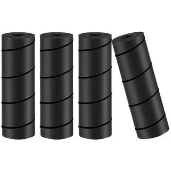 Комплект из 4 накладок-протекторов для ножек кровати, обитых пеной высокой плотности, домашний аксессуар для защиты пола и мебели