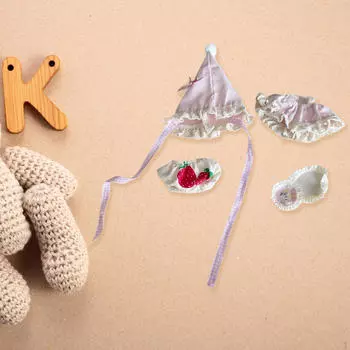 Комплект из 4 платьев для кукол, одежда для кукол ростом 15 или 17 см, креативная одежда для игрушек своими руками розовый