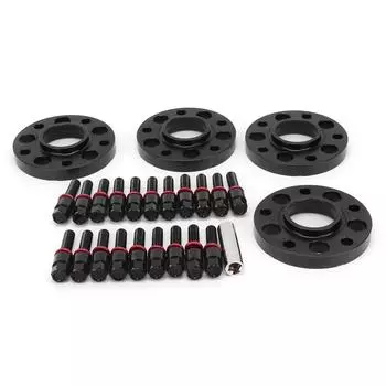 Комплект из 4 шт. 20 мм центральных колесных проставок для замены серии F F30 F32 F33 F80Black чёрный