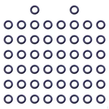 Комплект из 50 штук, уплотнительное кольцо, внутренний диаметр 9,7 мм, ширина 4 мм, уплотнительная прокладка