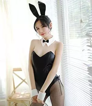 Комплект из 5 предметов для девочек-зайчиков, ушки, галстук-бабочка, наплечники, кролик, милый подарок, косплей, костюм на Хэллоуин, одежда, милый маскирующий костюм на Хэллоуин