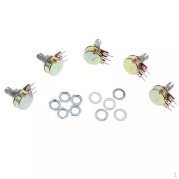 Комплект из 5 шт. 50 3-конусных поворотных потенциометров