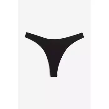 Комплект из 5 трусиков-стрингов HM Cotton, черный