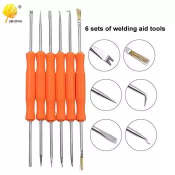 Комплект из 6 деталей для распайки и сварки печатных плат 6-Piece Set оранжевый