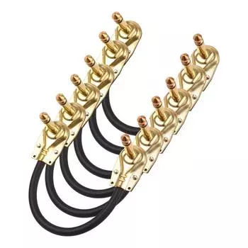 Комплект из 6 гитарных патч-кабелей CZ.INSPIRE, интерфейс 6,35 мм, одно/двухканальный переключатель DI на передней сцене 20cm чёрный