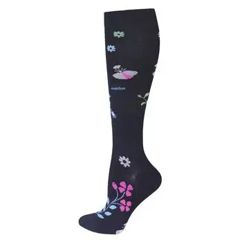 Комплект из 6 шт. европейских и американских компрессионных спортивных носков: Длинные, до икр, эластичные чулки для прыжков и езды на велосипеде. Small/Medium