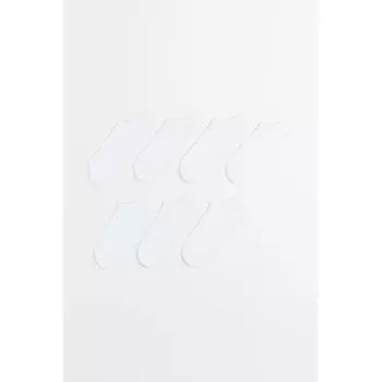 Комплект из 7 пар носков по щиколотку HM белого цвета 3739