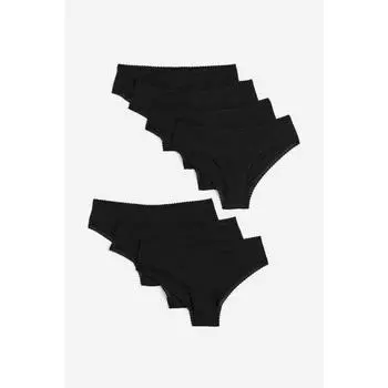 Комплект из 7 трусиков HM Hipster, черные 1069414011 XSEUR XSP