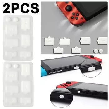 Комплект из 8 сетчатых заглушек для защиты от пыли для переключателя NS/переключателя OLED (белый)