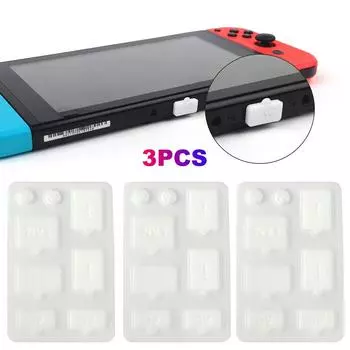 Комплект из 8 сетчатых заглушек для защиты от пыли для переключателя NS/переключателя OLED (белый)