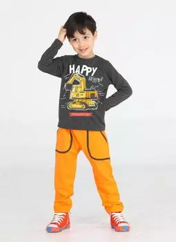 Комплект из брюк и футболки для мальчика Bulldozer