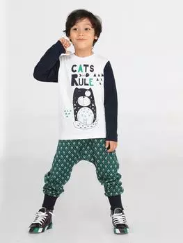 Комплект из брюк и футболки для мальчика Cats Rule