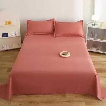 Комплект из четырех предметов простыни, наволочка, пододеяльник, пододеяльник, осенний комплект из трех предметов из стираного хлопка для общежития, одно изделие с начесом 120240cm