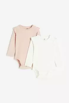 Комплект из двух боди с длинными рукавами