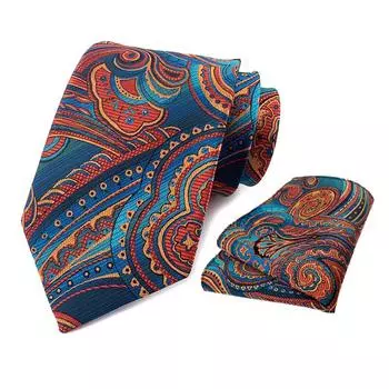 Комплект из двух полотенец для галстука из полиэстера и кармана, деловой галстук