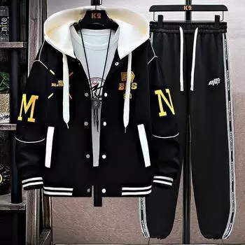 Комплект из двух предметов для мужчин осень 2023 г.: Куртка, толстовка и брюки XL