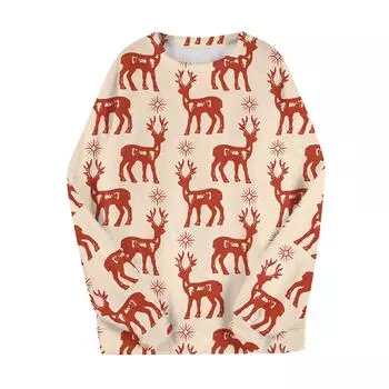 Комплект из двух предметов для взрослых, топ с круглым вырезом и длинными рукавами, эластичные брюки, пижамный комплект, костюм для отдыха S красный