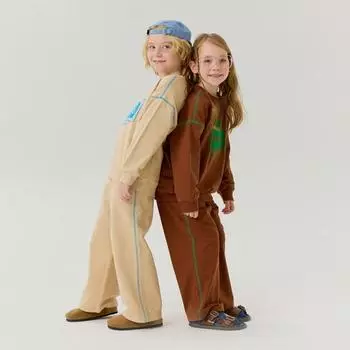 Комплект из двух предметов с флокированным принтом Olivean, 2 цвета Braun/150