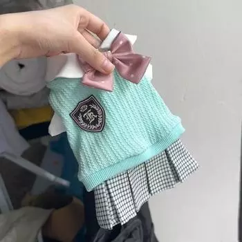 Комплект из двух предметов свитера для домашних животных в студенческом стиле Jk Dress Cat Clothing Small Dog Dog Clothing XS