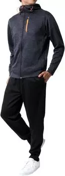 Комплект из джерси, верх и низ, одежда для бега, сшитая на заказ, впитывающая пот, быстросохнущая, угольного цвета, M [Tartex], для мужчин, M-5L древесный уголь