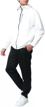 Комплект из джерси, верх и низ, одежда для бега, сшитая на заказ, впитывающая пот, быстросохнущая, белая и черная, 3 л [Tartex], мужская, M-5 л