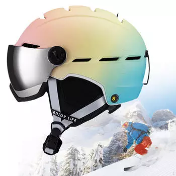 Комплект из горнолыжного шлема и защитных очков Скейтборд Скейтбординг Вентиляционные отверстия Сноубординг L