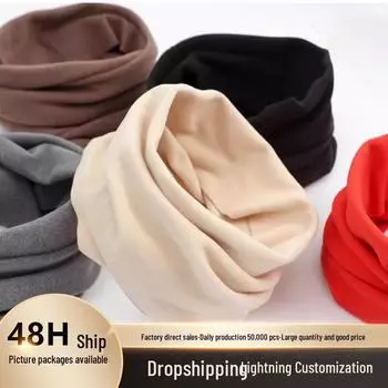 Комплект из немецкого бархатного шарфа и маски: Ветрозащитный, теплый головной убор для мужчин и женщин, идеально подходит для езды осенью и зимой Deluxe Neck Guard