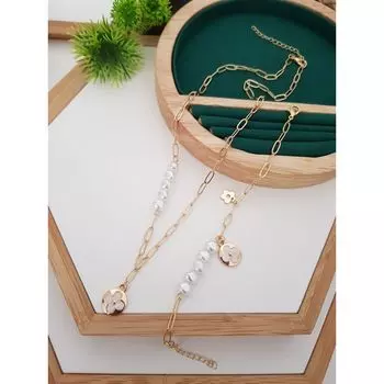 Комплект из ожерелья и браслетов из розового золота в подарок для женщин adjustable