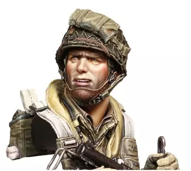 Комплект из смолы Young Miniature US Army Airborne Soldier Normandy 1944 года времен Второй мировой войны YM1893 1/10