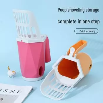 «Комплект из совка и мешка для отходов для домашних животных» Cat litter scoop красный