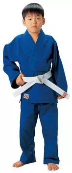 Комплект из верха и низа кимоно Nine Sakura JYN Single Weave синего цвета, 4 размера JYN4 синий