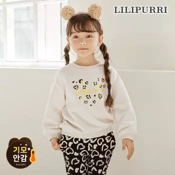 Комплект из верхней и нижней частей Lilypuri Heart Leopard Brushed Cream Cream/140