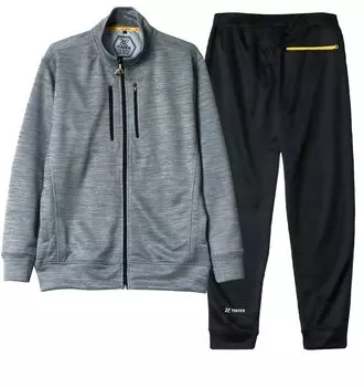 Комплект из верхней и нижней части футболки Tartex, спортивная одежда, тренировочная одежда, беговая одежда, индивидуальная настройка, впитывающая пот, быстросохнущая, комнатная одежда, средний серый, 3 л, для мужчин