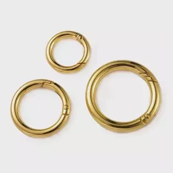 Комплект износостойких колец круглого сечения из сплава Mahuangshi MHS-H-8: Большие, средние, маленькие пружинные кольца для женских сумок Inner Diameter 2 cm