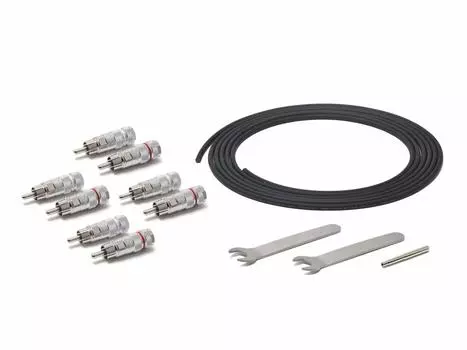 Комплект кабелей OYAIDE NEO Solderless 8 RCA 2 1 переработанный R8+ (Кабель 3,0 м, вилки, гаечные ключи, палка)