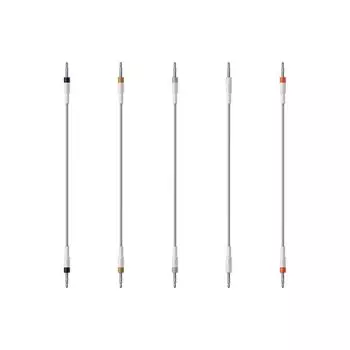 Комплект кабелей синхронизации Teenage Engineering Slim Sync Cable Kit из 5 стереокабелей для Pocket TE014XS035 - 3,5 мм (ТРС) (Многоцветный) Операторы. ,