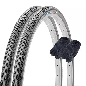 Комплект камер для велосипедных покрышек Shinko 28 дюймов, 2 шт. в паре, рулон DEMING, черный SR027 60063 L/X 281 1/2 H/E чёрный