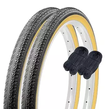 Комплект камер для велосипедных покрышек Shinko, 2 шт., стандартная покрышка 20 x SR133 60256, 20 дюймов, 1,75, черный/бежевый H/E