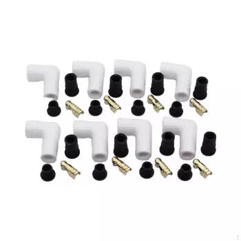 Комплект керамических чехлов для свечей зажигания, упаковка из 8 шт., белые