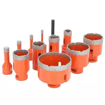 Комплект кольцевых пил 68/50/45/35/28/25/20/12/10/8/6 мм M14 алмазный открыватель отверстий с шестигранным хвостовиком для керамической плитки мрамора гранита